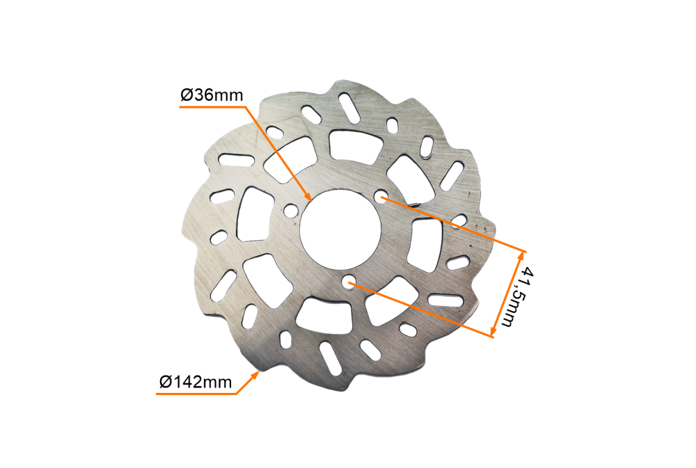 Tarcza hamulcowa przód / tył średnica otworu na piastę 36mm Pocket Bike