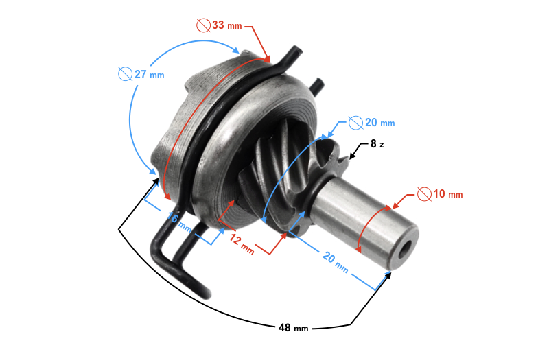 Bendix rozrusznika nożnego Barton Huragan 5