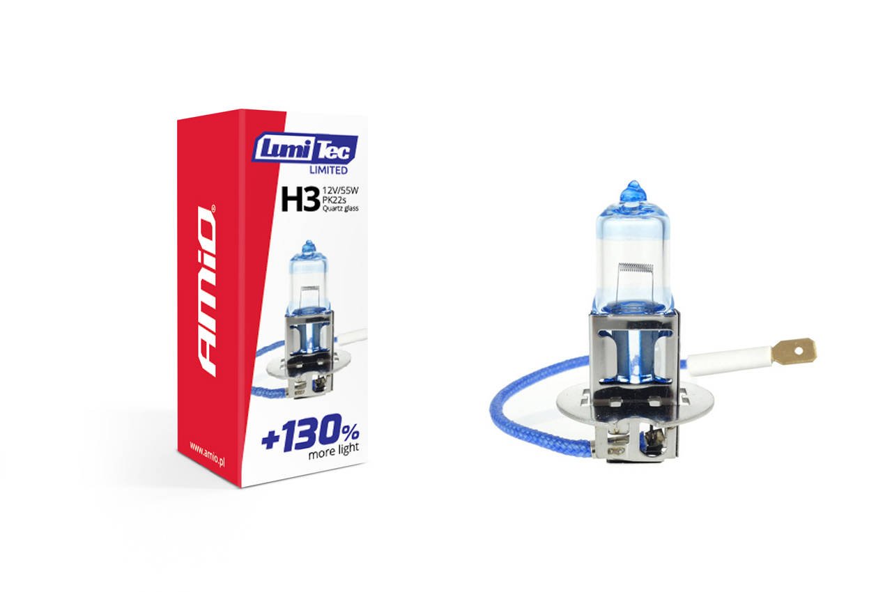 Żarówka H3 12V 55W LIMITED+130% Przeciwmgłowe