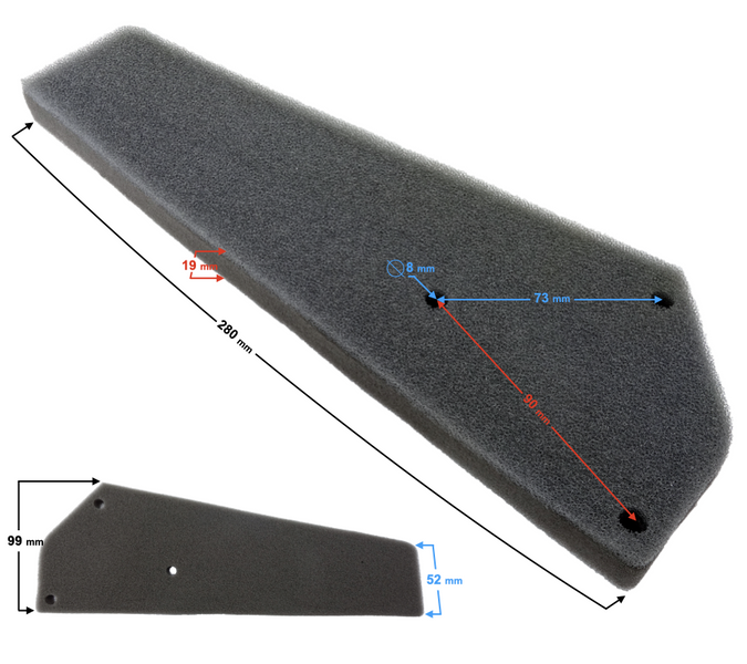Filtra powietrza wkład do skutera Barton Challenger 2