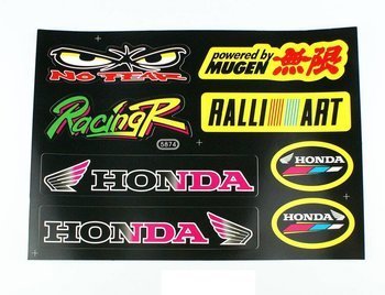 Arkusz Zestaw Naklejek Tuningowych Honda