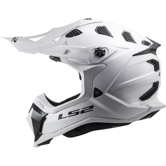 Kask crossowy LS2 MX700 Subverter Evo Solid White homologacja ECE 22.06