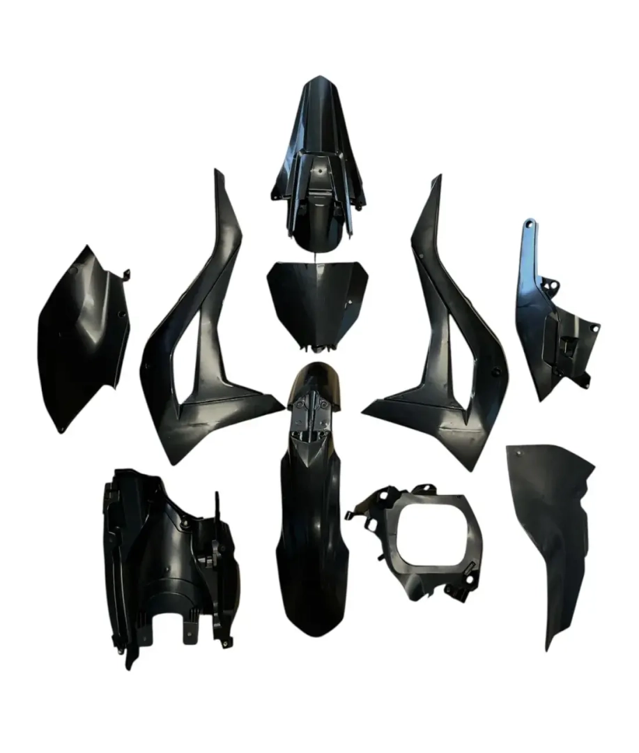 Plastiki kompletne czarne dirtbike Kayo K5 300 Enduro K5 300 SM