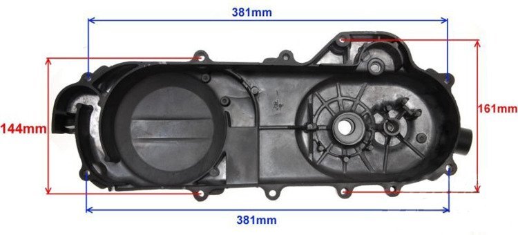 Pokrywa paska napędowego 430mm 12 cali skuter 4t