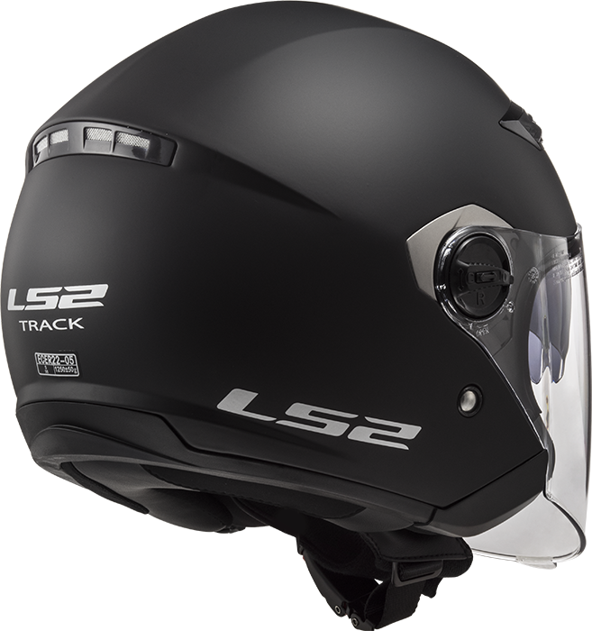 Kask LS2 z Szybą przyciemniającą Otwarty na Skuter OF569 Track MAT