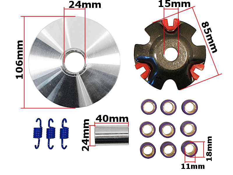 Wariator 4t 125 gy6 tuning Romet Adventure 10g