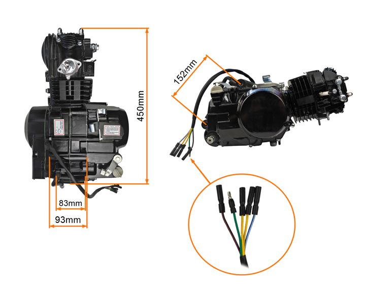 Silnik 4T 140cc manual 4 biegowy 1P56FMJ pitbike cross YX140