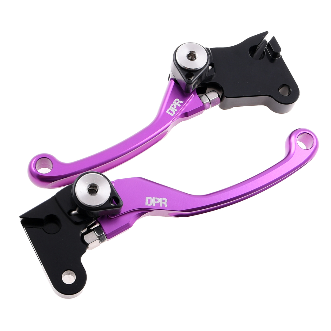 Dźwignia hamulca i sprzęgła fioletowe aluminiowe Simson DPR Performance