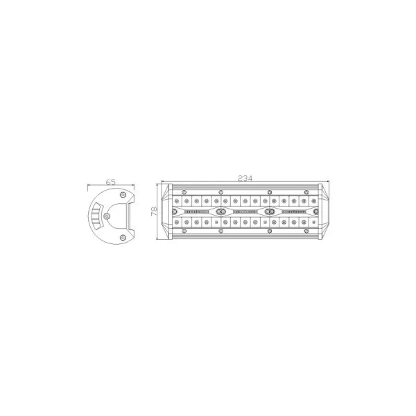 Lampa robocza panel 60Led 39W combo 12/24V ECE R10 3900lm