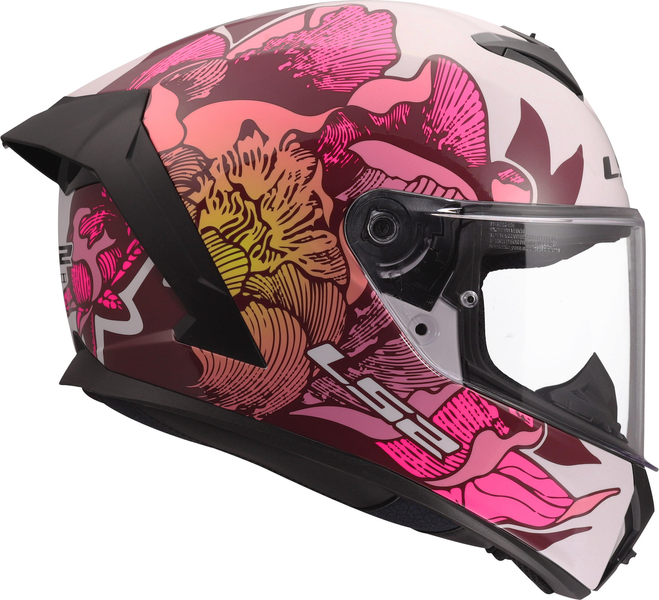 Kask integralny LS2 FF820 Rapid III Poppies II Pink homologacja ECE 22.06