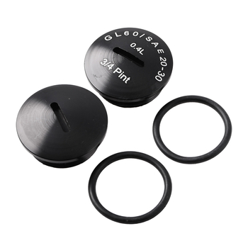 Korek oleju czarny aluminiowy + oringi Simson DPR Classic