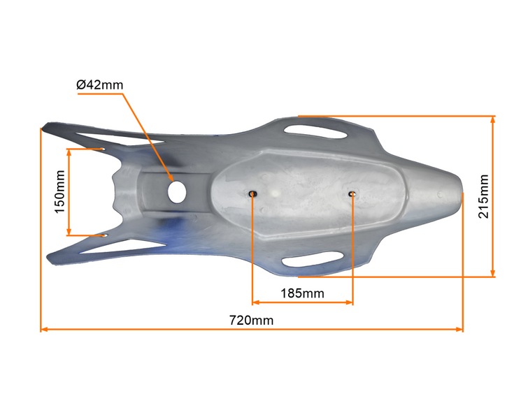 Plastiki owiewki niebieskie siedzenie pocket bike cross dirtbike 49 50 60cc