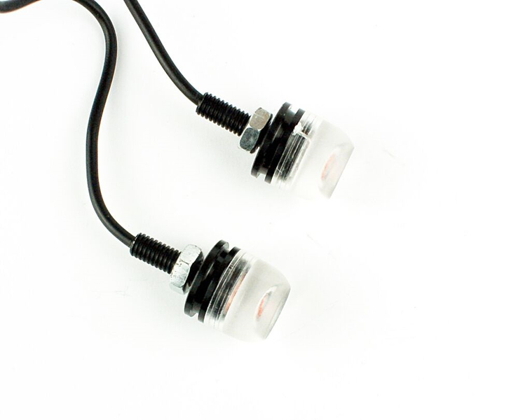 Śruby tablicy rejestracyjnej świecące pomarańczowe 2 sztuki