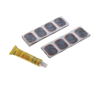 Zestaw naprawczy dętki łatki 48 sztuk + klej 20g