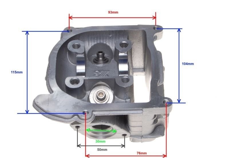 Głowica cylindra 50ccm quest delfin romet 4t goła