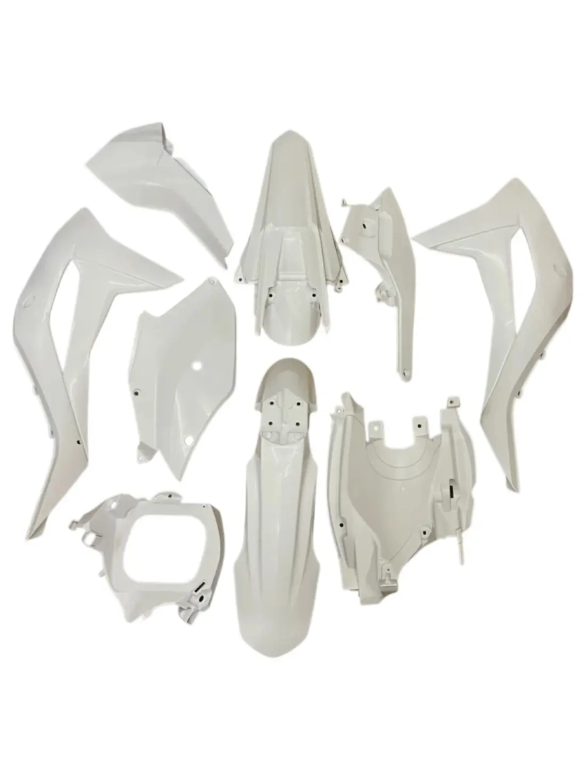 Plastiki białe kompletne dirtbike Kayo K5 300 Enduro Kayo K5 300 SM