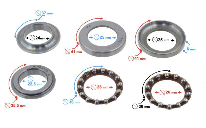 Mocowanie główki ramy motorower Barton Ranger Classic