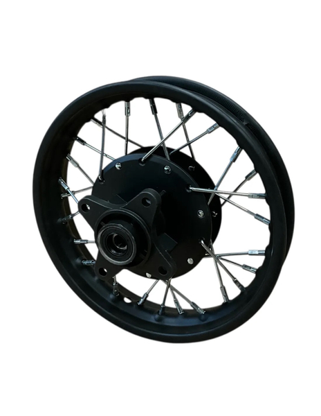 Felga tył 1.4x10 cali z zębatką i ośką koła pitbike MRF 80 Mini MRF 120