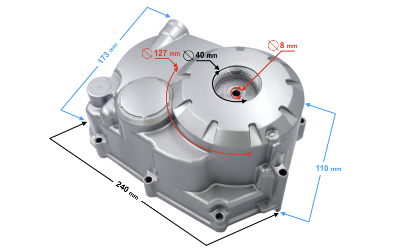 Pokrywa sprzęgła do Quad ATV Barton Force i Eagle
