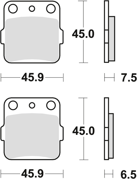 TRW klocki hamulcowe KH84/2 HONDA CR KX 80 85