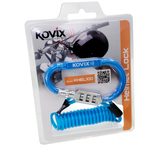 Zabezpieczenie karabińczyk z zamkiem szyfrowym przypominacz Kovix KHEL100N