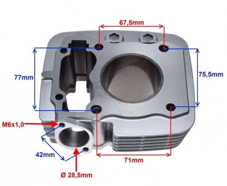 Cylinder kompletny 57,40mm honda cbf 150ccm