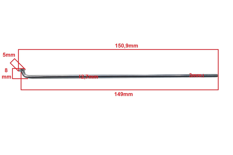 Szprychy koła Jawa 50 149x2,5mm 36szt. ocynk Duells