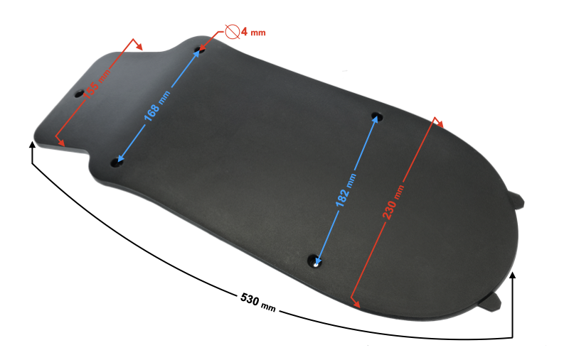 Obudowa schowek część dolna do Barton B-max