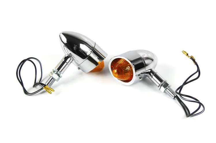 Kierunkowskazy kierunek harley metalowe chrom para