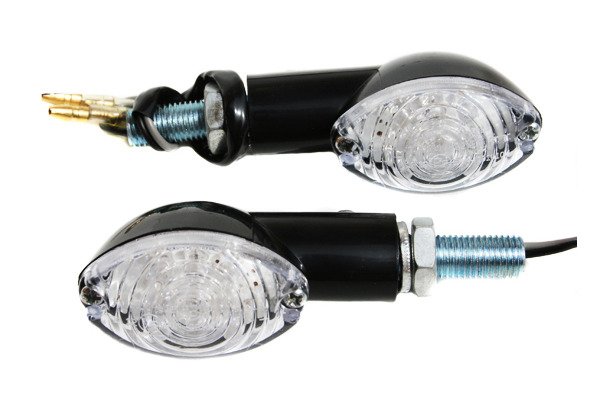 Kierunkowskazy owalne 9 diód led biały klosz