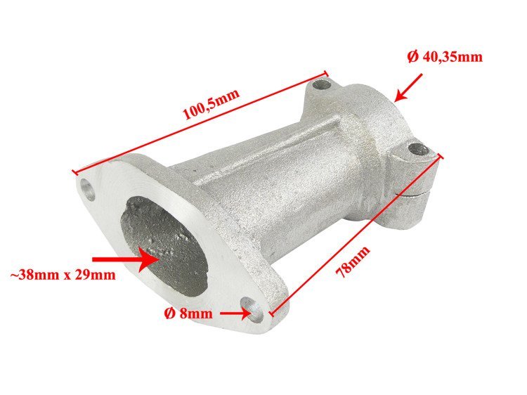 Króciec łącznik gaźnika kolektor ssący MZ ETZ 250