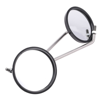 Lusterka okrągłe czarne uniwersalne M8 Classic Racing Force