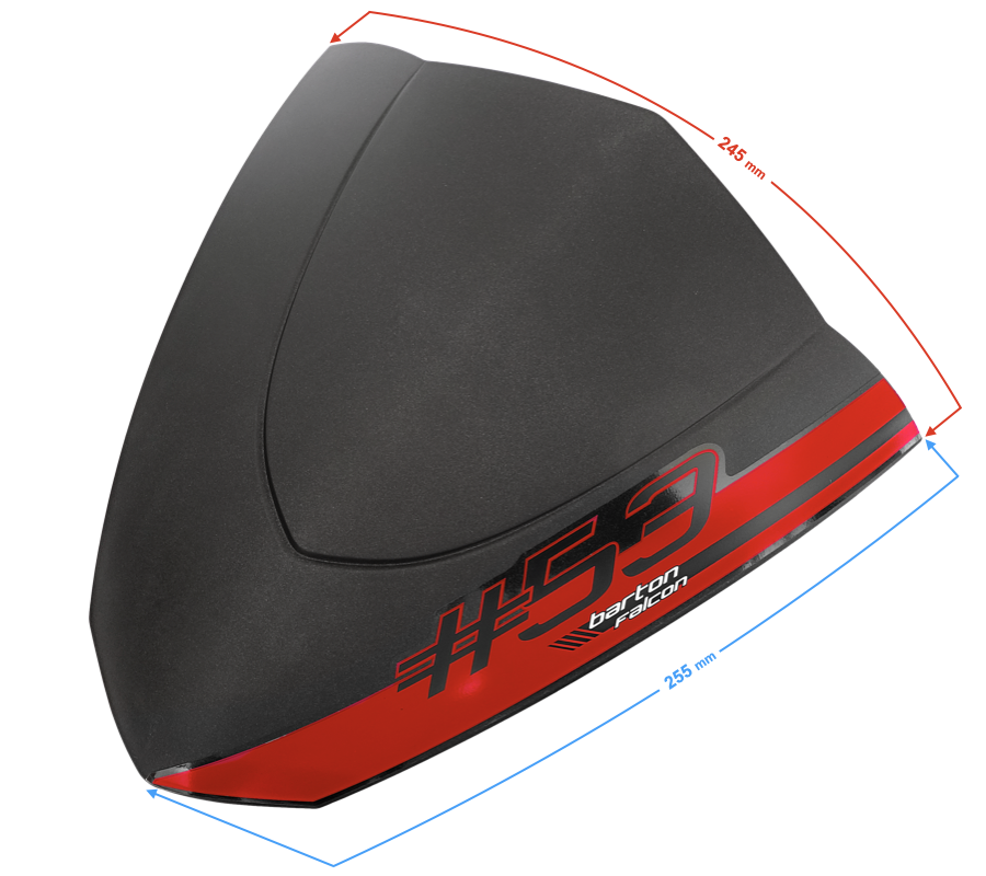 Owiewka czarno-czerwona do skutera Barton Falcon 125 2