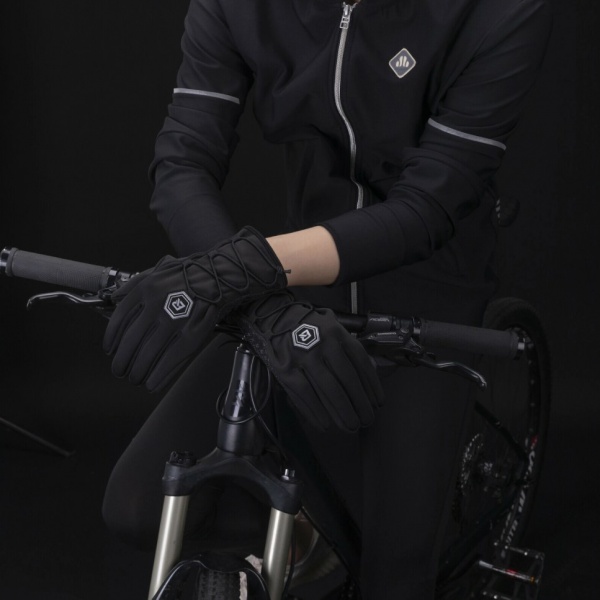 ROCKBROS Rękawiczki rowerowe ocieplane S077-6BK