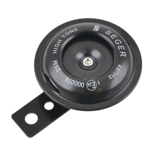 Klakson sygnał dźwiękowy 12V czarny 480Hz Seger E24