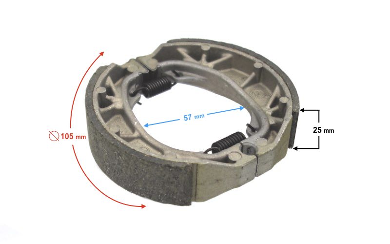 Szczęki hamulca tylnego do skutera Barton Tres