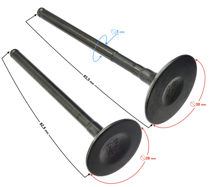 Zawory do motocykla Barton Blade 125