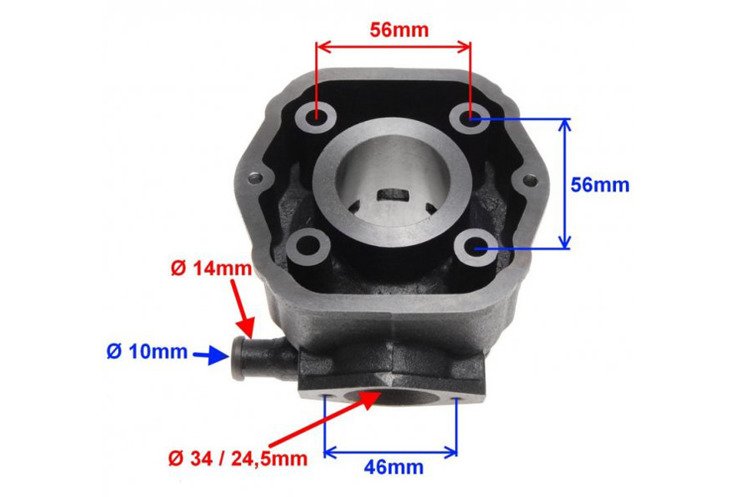 Cylinder tłok 50cm3 lc kpl derbi senda gpr x-race