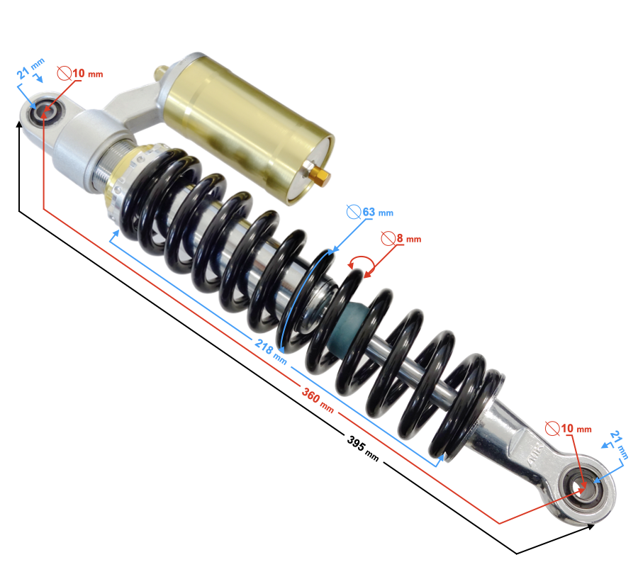 Amortyzator przedni przód do ATV Quad Bashan 200