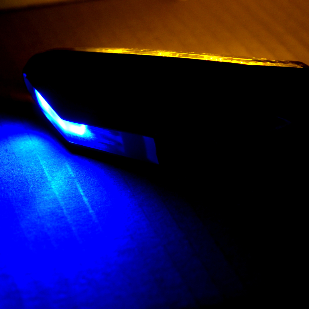 Kierunkowskazy Led Blue Light czarne komplet