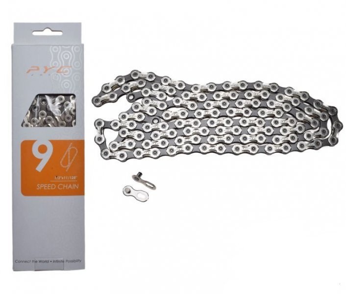 Łańcuch rowerowy 9 rz. Pyc p9002 1/2x11/128 116l