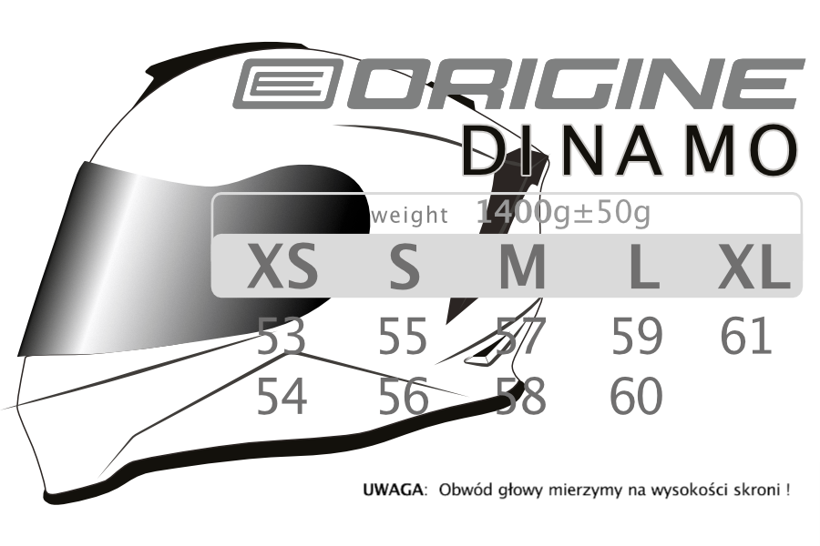 Kask motocyklowy czarny mat ORIGINE DINAMO SOLID Matt