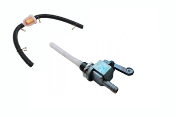 Kranik z wężykiem i filtrem paliwa do motorowerów Simson S51 gwint M10