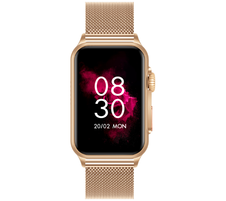 Smartwatch zegarek Rubicon damski róźowe złoto