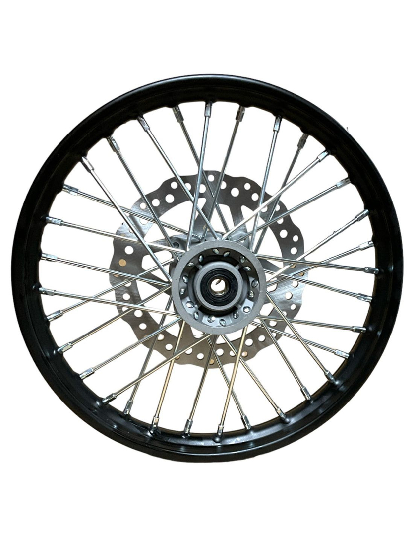 Felga przód 1.4x14 cali stalowa komplet pitbike 2021 YCF Lite Pilot Start