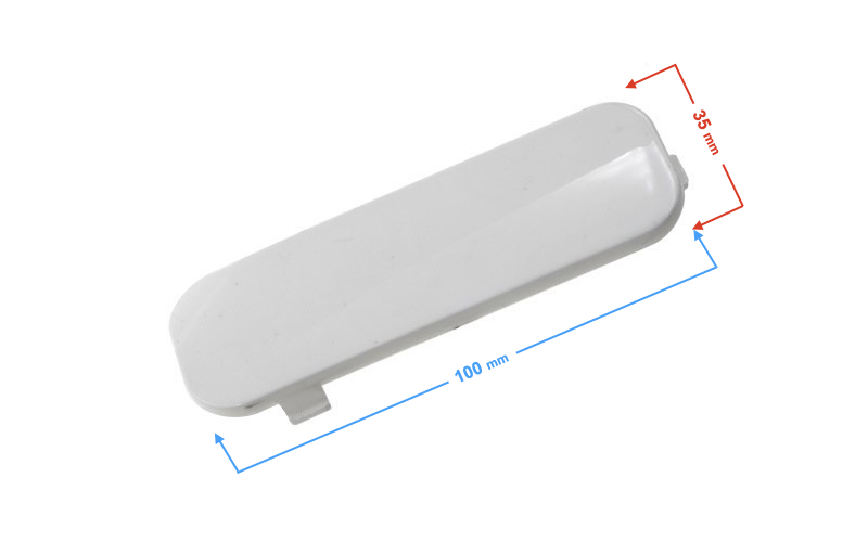 Dekor obudowy amortyzatora, prawy do skutera Barton E-Max biała