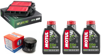 Filtr oleju powietrza olej Motul 10w30 Honda CL 500 23-25r CMX 500 17-25r
