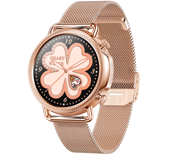 Smartwatch zegarek Rubicon damski RNBE74 Bluetooth 5.0 różowe złoto