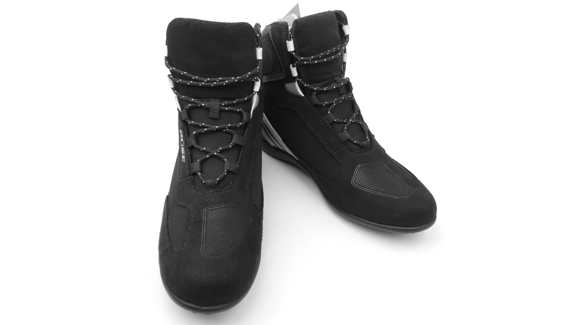 Buty motocyklowe do kostek BUSE czarno srebrne