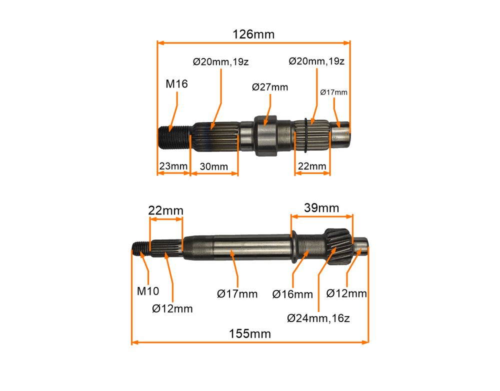 Przekładnia simmeringi skuter 4T 139QMB GY6 50/80cc 16 zębów Barton Romet